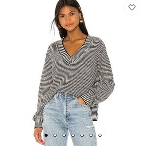 Revolve x house of Harlow black and white sweater